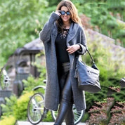 Lang cardigan med hætte til kvinder - Harnett