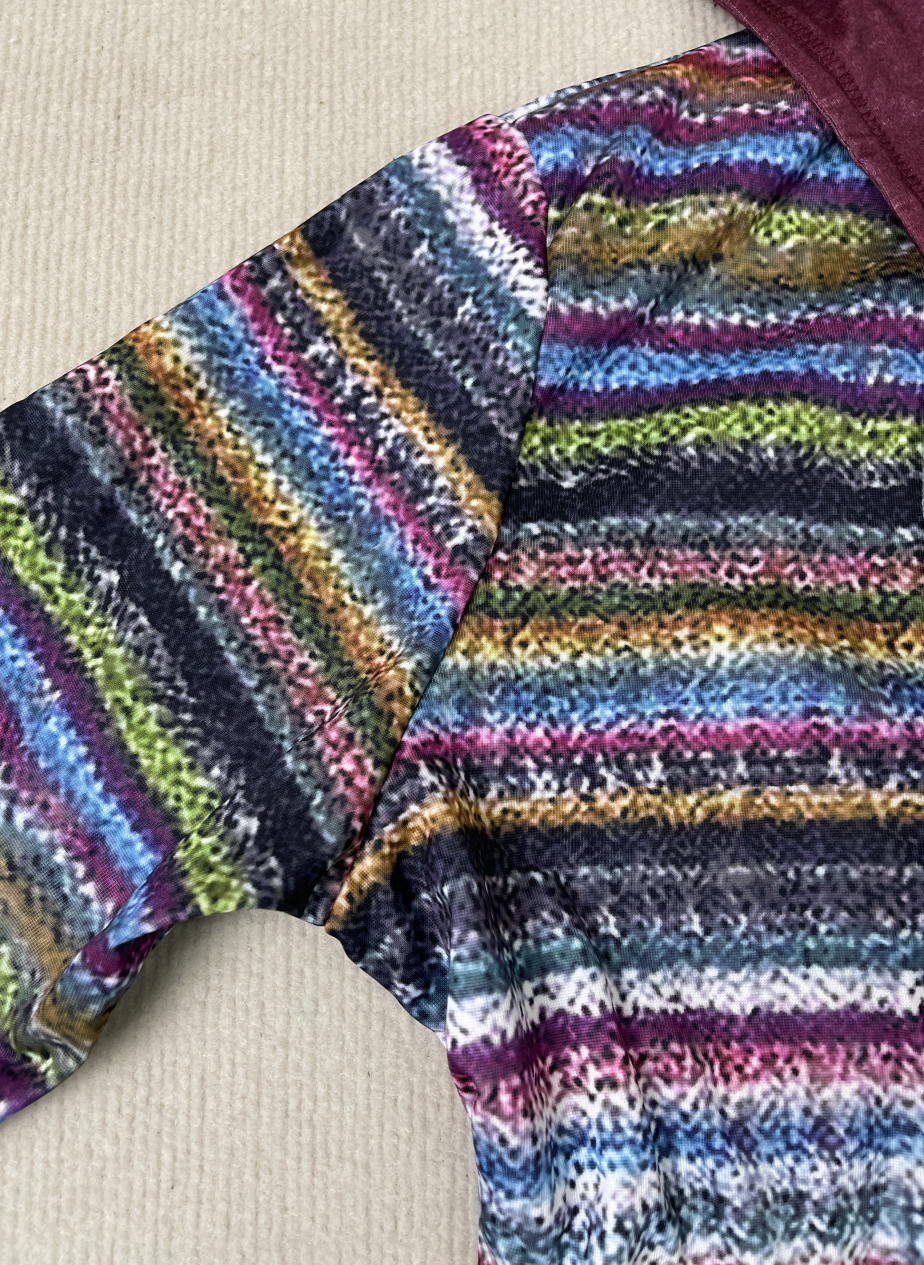 Elegant hættetrøje med tryk overtøj - Leonera