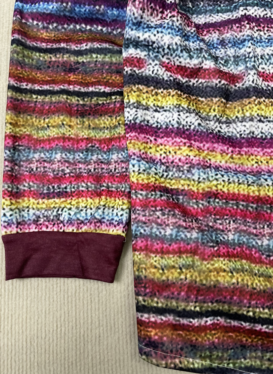 Elegant hættetrøje med tryk overtøj - Leonera