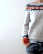 Grå sweater i boho-stil - Veraz