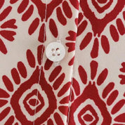 Langærmet kjole med geometrisk mønster - Henriette