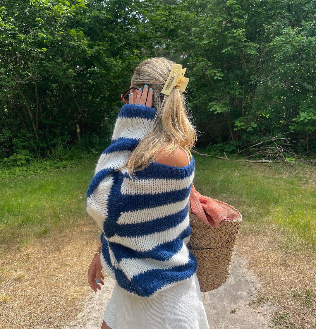 Hyggelig stribet trøje - Pamelas