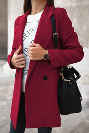 Elegant uldfrakke til kvinder - Demina