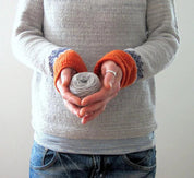 Grå sweater i boho-stil - Veraz