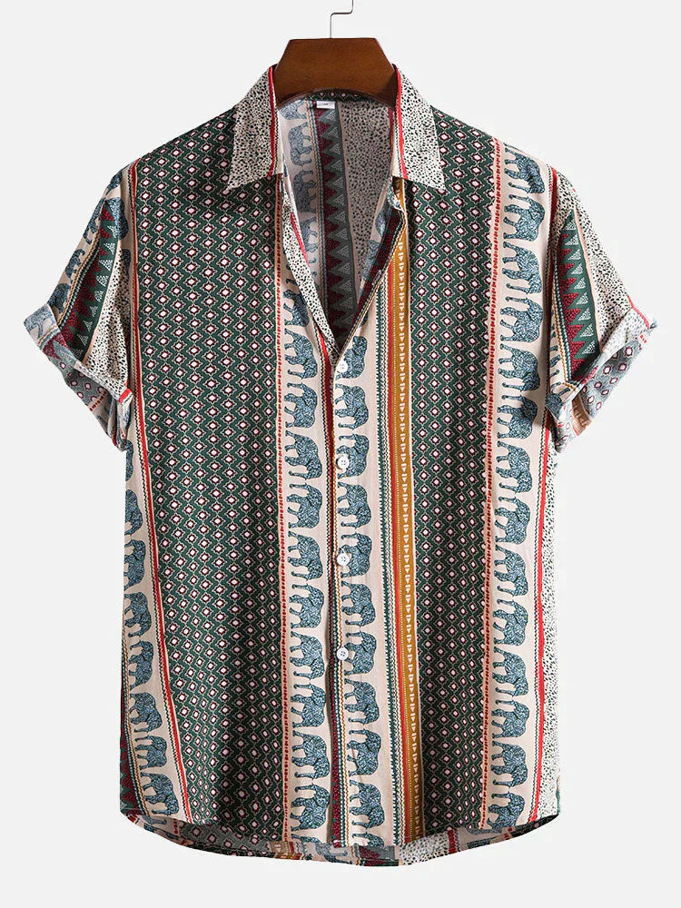 Jarobs - Let sommerskjorte med vintage-look