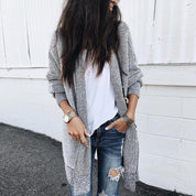 Stilfuld ternet løs cardigan - Olivi