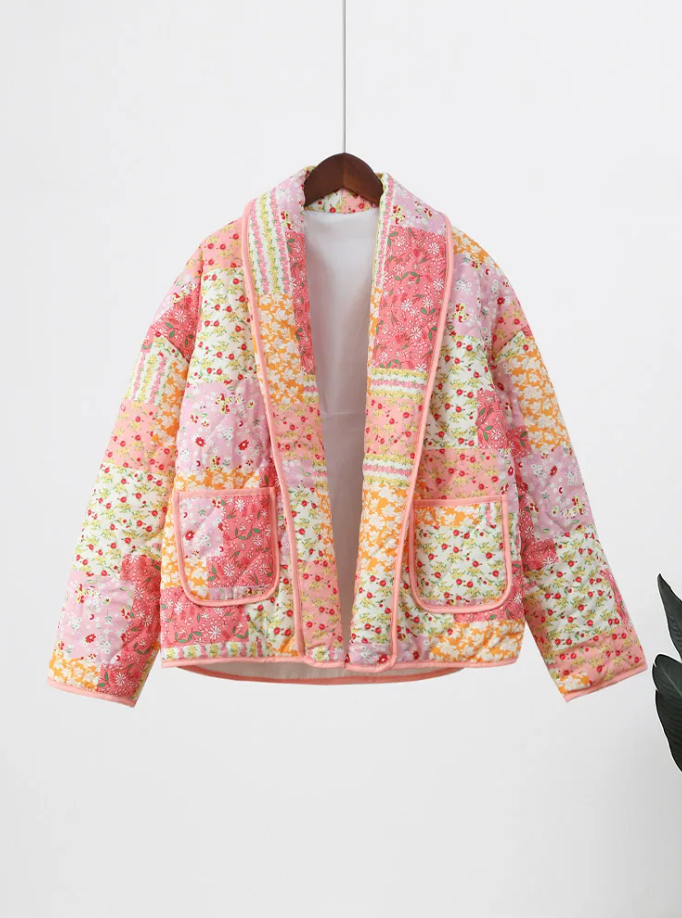 Derla - Moderigtig, elegant jakke med print