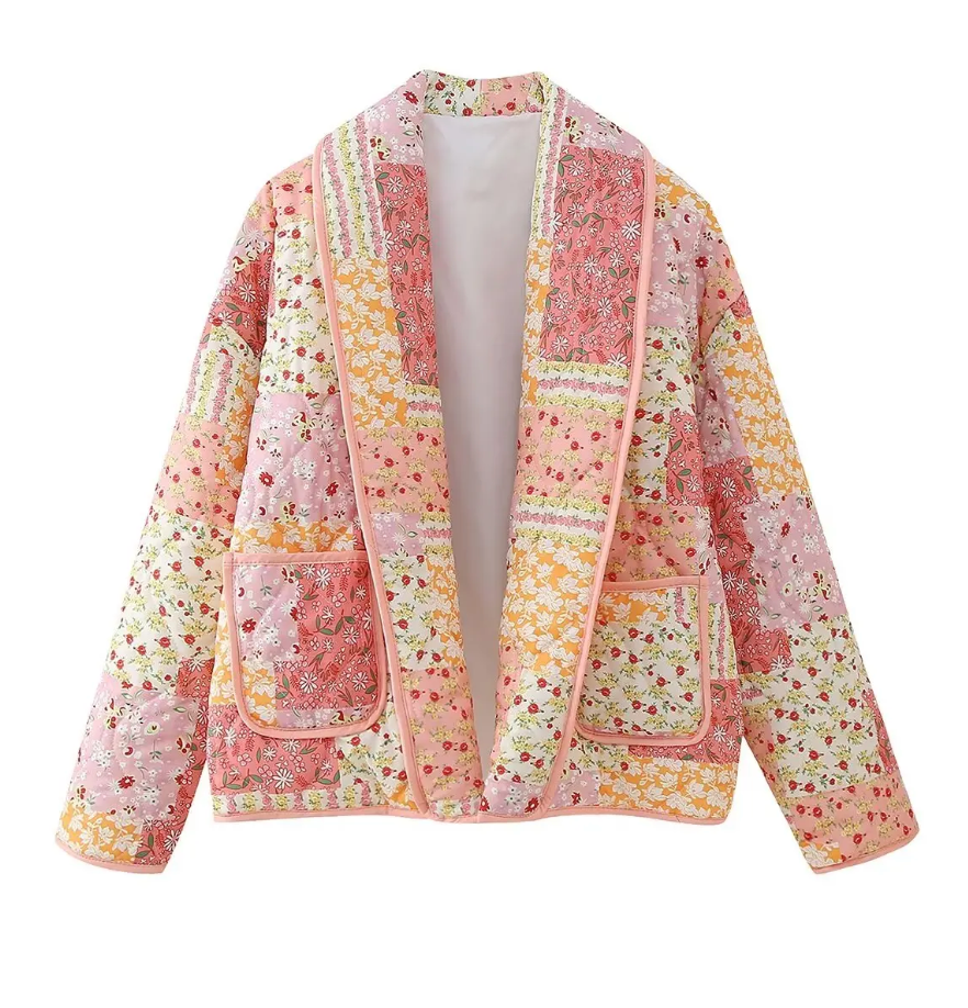 Derla - Moderigtig, elegant jakke med print