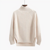 Strikket sweater med rund hals - Arlinee
