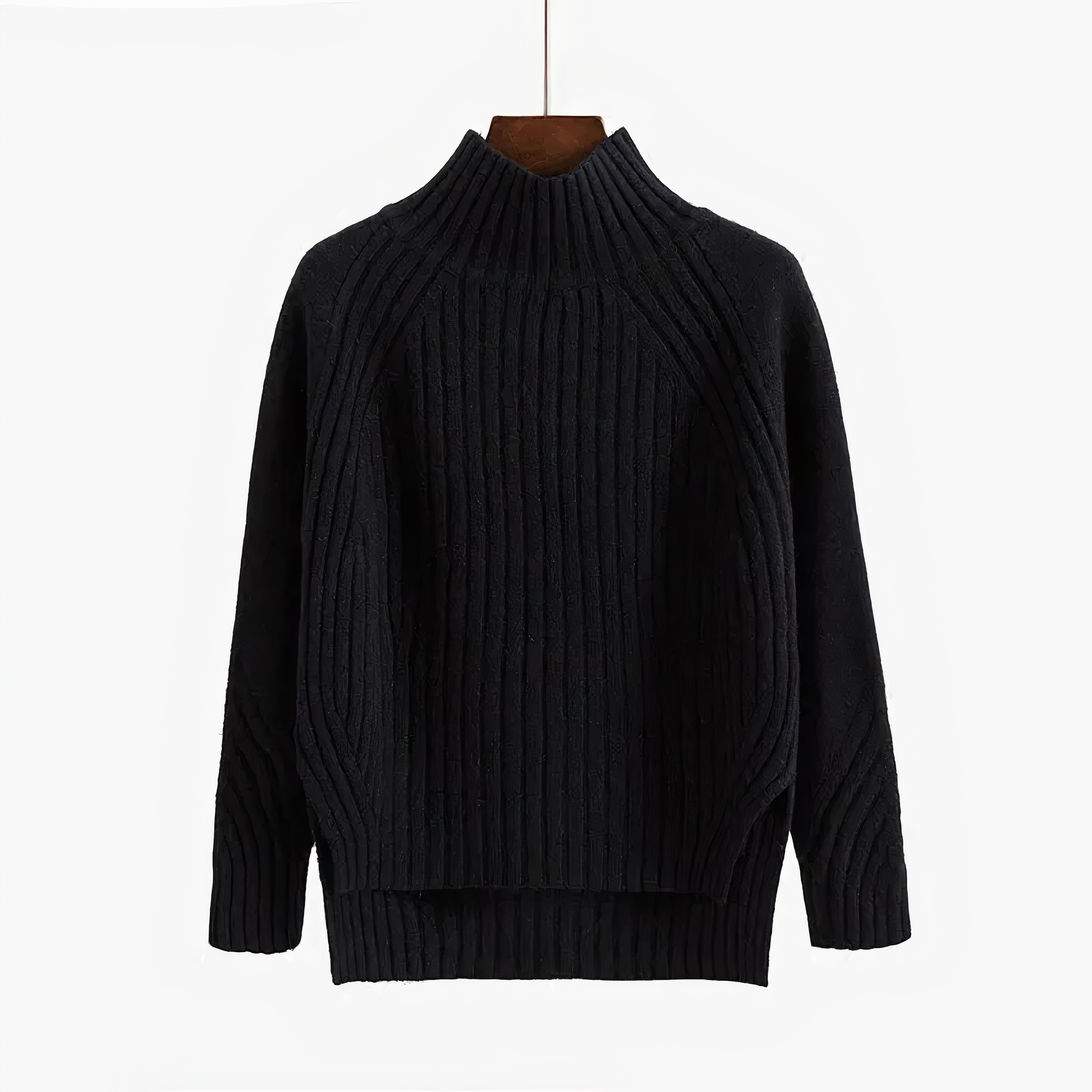 Strikket sweater med rund hals - Arlinee