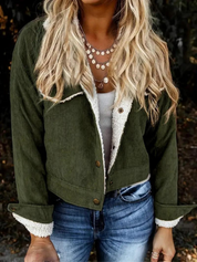 Fleeceforet vinterjakke i fløjl til kvinder - Kylie