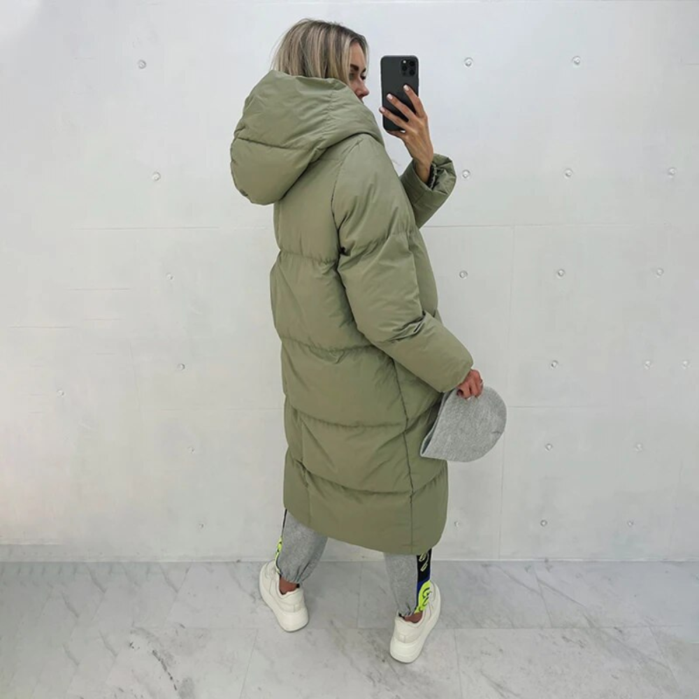 Lang vinterfrakke til kvinder til vinter - Sofiz