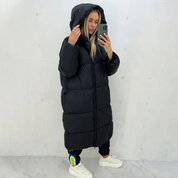 Lang vinterfrakke til kvinder til vinter - Sofiz