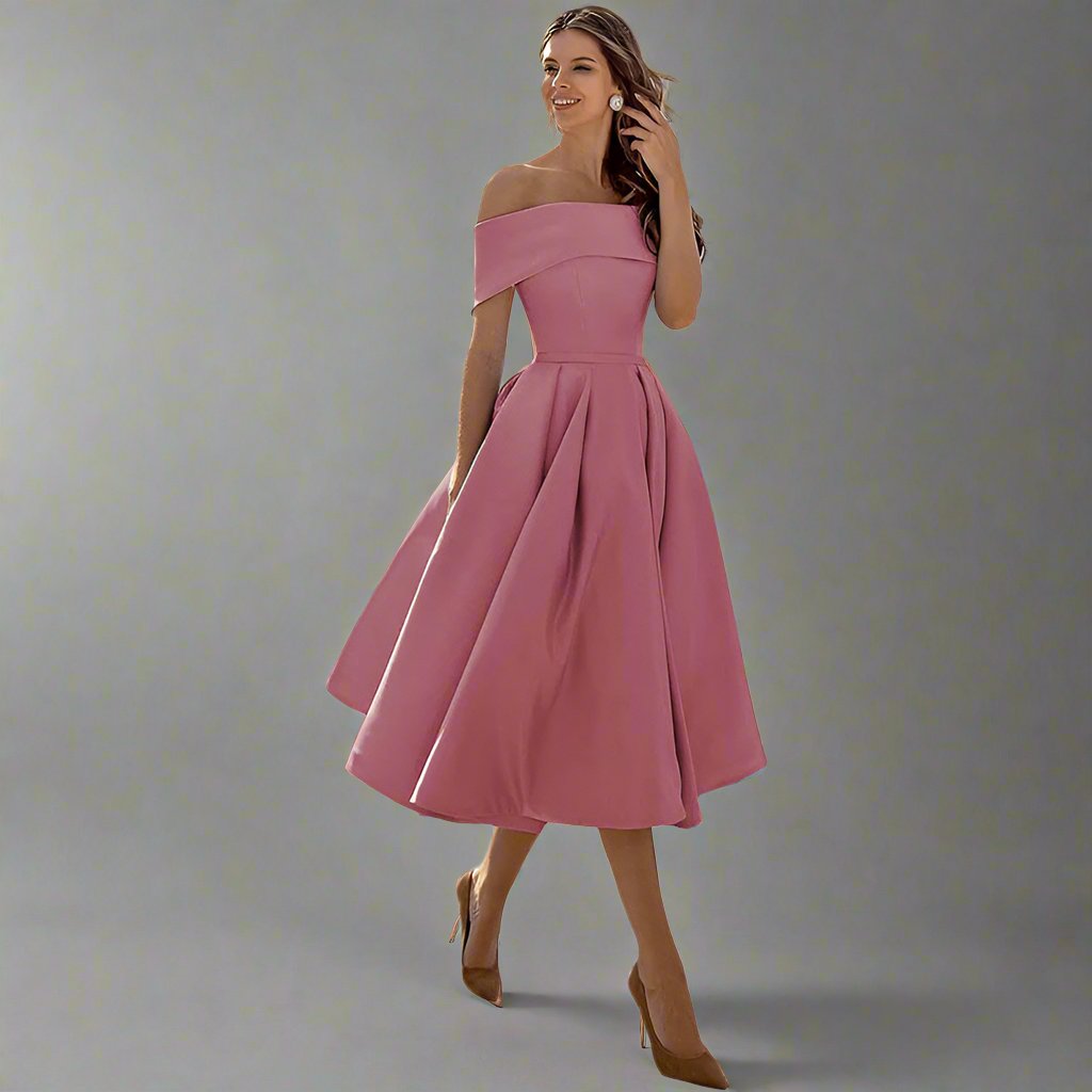 Smuk satin festkjole til kvinder - Trini