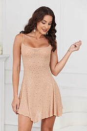 Kvinder Mini Kjoler Stropløs Glitter - Mariann