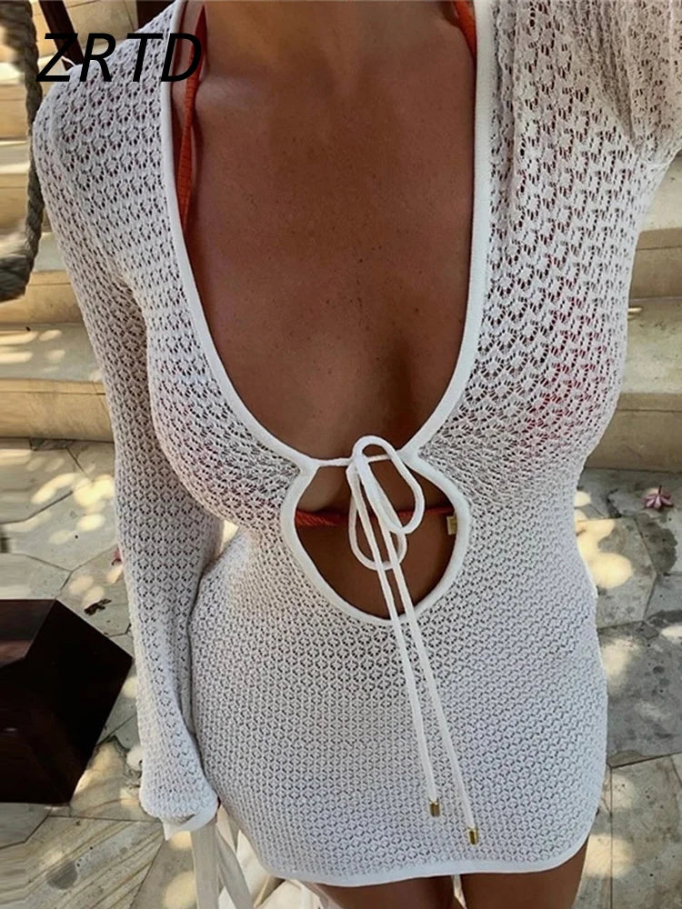 Flare Ærmer Bluse til Kvinder med Snørebånd – Trendy Modevalg - Marcia