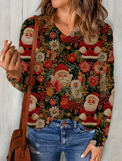 Vinter moderigtigt juletrøje med all-over print - Sultana