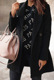 Elegant uldfrakke til kvinder - Demina