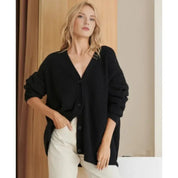 Vinter kvinde strikket cardigan sweater top - Zavina