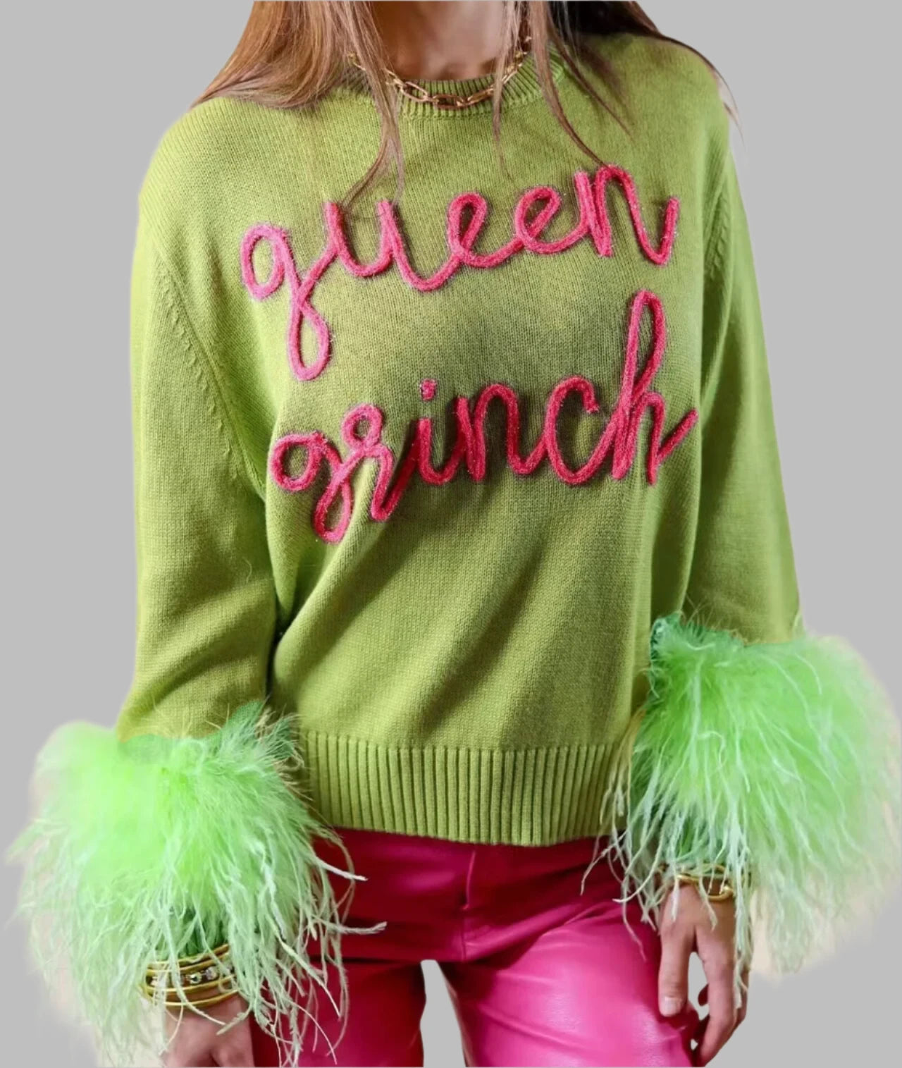 Dametrøje med rund hals til vinter - Anita