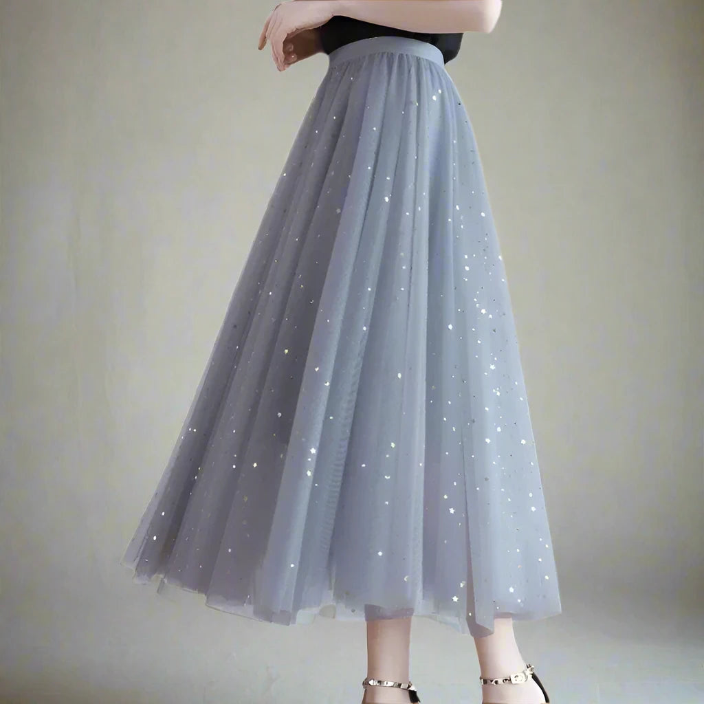 Elegant pailletnederdel til kvinder til jul - Kylor