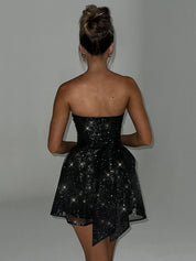 Elegant stropløs sexet minikjole til kvinder festkjole - Lisbeth