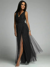 Elegant kjole med V-udskæring - Sussane