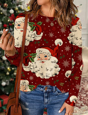 Vinter moderigtigt juletrøje med all-over print - Sultana