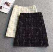 Glitrende tweed-nederdel til kvinder til jul - Marelle