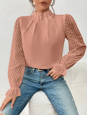 Jenley | Elegant top med flæseærmer