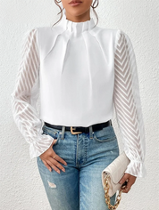 Jenley | Elegant top med flæseærmer