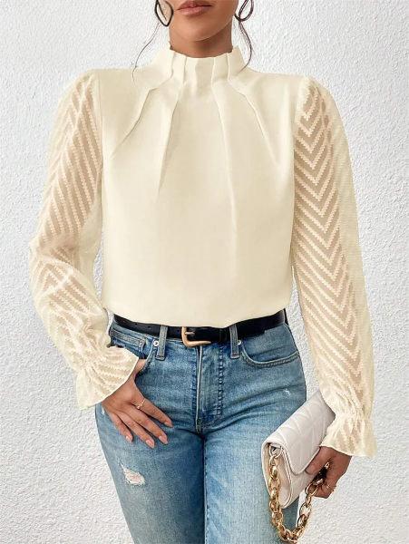 Jenley | Elegant top med flæseærmer
