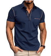 Silva | Poloshirt med kontrastfarvet kant til mænd