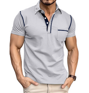 Silva | Poloshirt med kontrastfarvet kant til mænd
