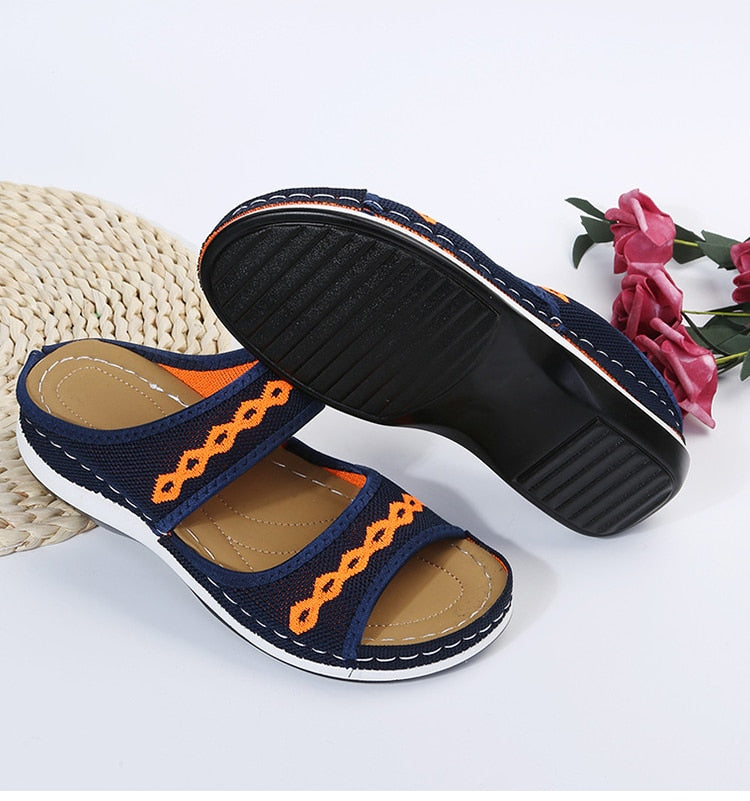 Rose - Retro Ortopædiske Slip On-Sandaler