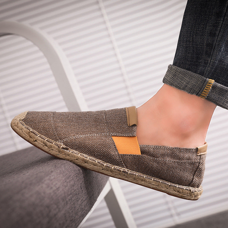 Stilfulde Lette Canvas Loafers til Mænd - Rosku