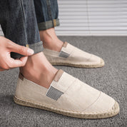 Stilfulde Lette Canvas Loafers til Mænd - Rosku