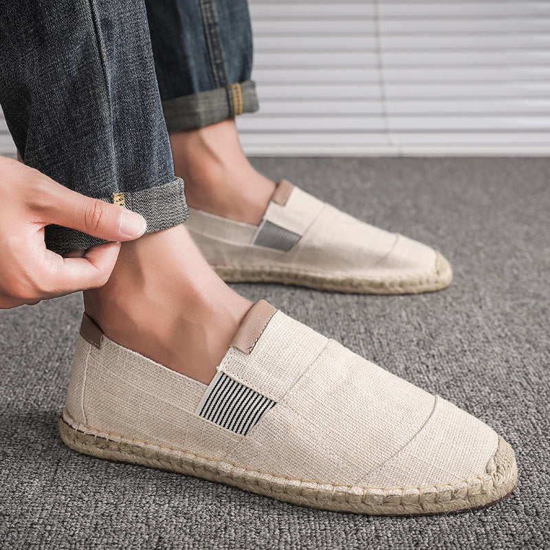 Stilfulde Lette Canvas Loafers til Mænd - Rosku