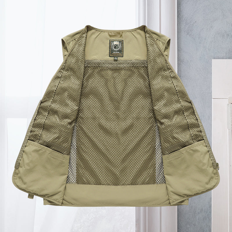 Taktisk vest | udendørs bodywarmer | alsidig bodywamer | camping, fiskeri, vandring - Warren