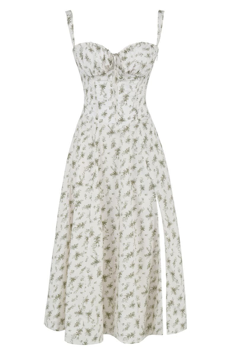 Hollen | Elegant blomstret kjole med formet talje