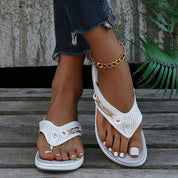 Sommerlige Flip-Flop Strandsandaler med Tykke Såler - Saraan