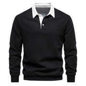 Orrin | Sweater med kontrastkrave til mænd
