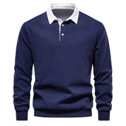 Orrin | Sweater med kontrastkrave til mænd