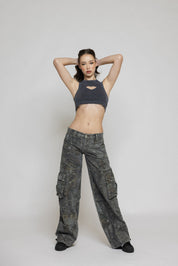 Unisex Streetwear Camouflage Cargo Bukser - Washai