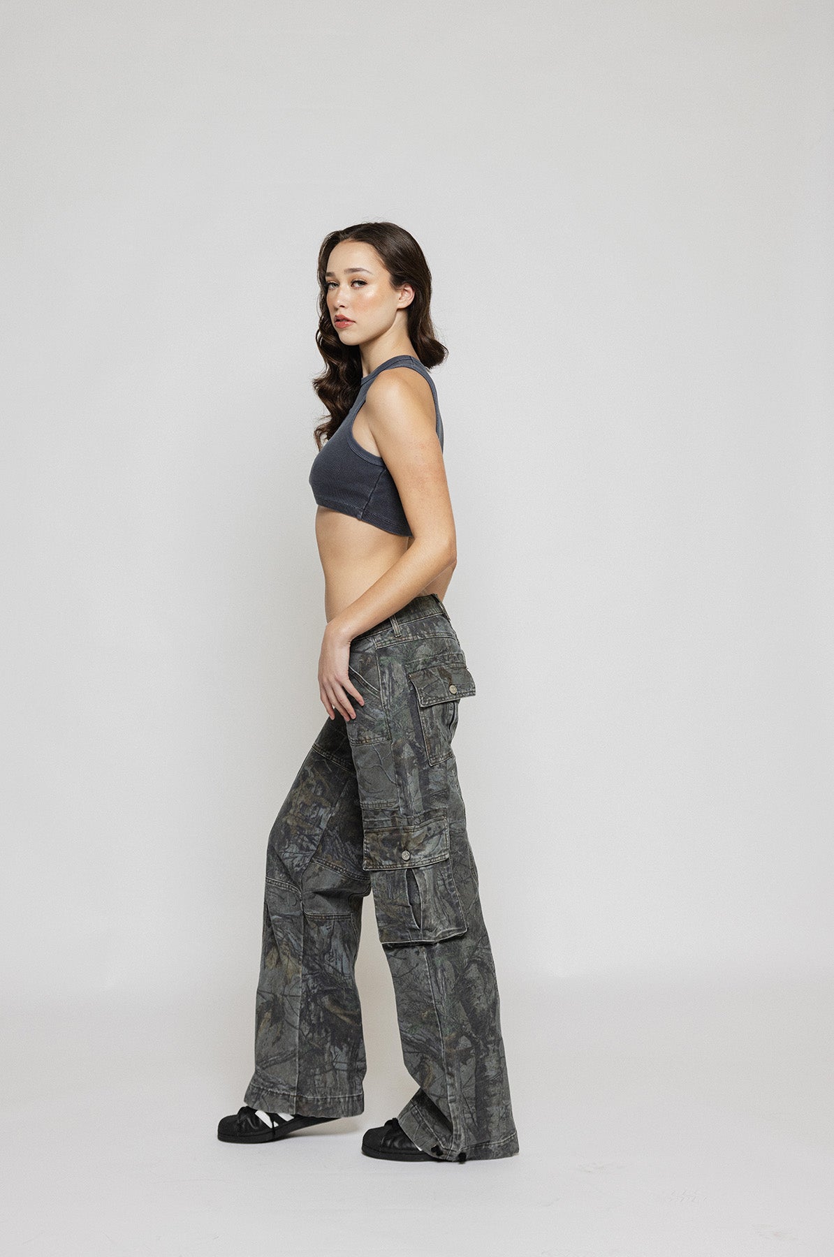 Unisex Streetwear Camouflage Cargo Bukser - Washai