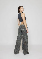 Unisex Streetwear Camouflage Cargo Bukser - Washai