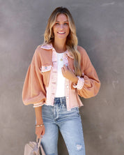 Eloy | Distressed patchwork-jakke med klokkeærmer