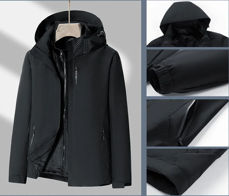 Heavy 3-i-1 windbreaker-jakke - Alaiai