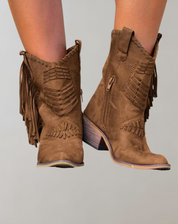 Western Cowgirl-støvler med frynser - Loie