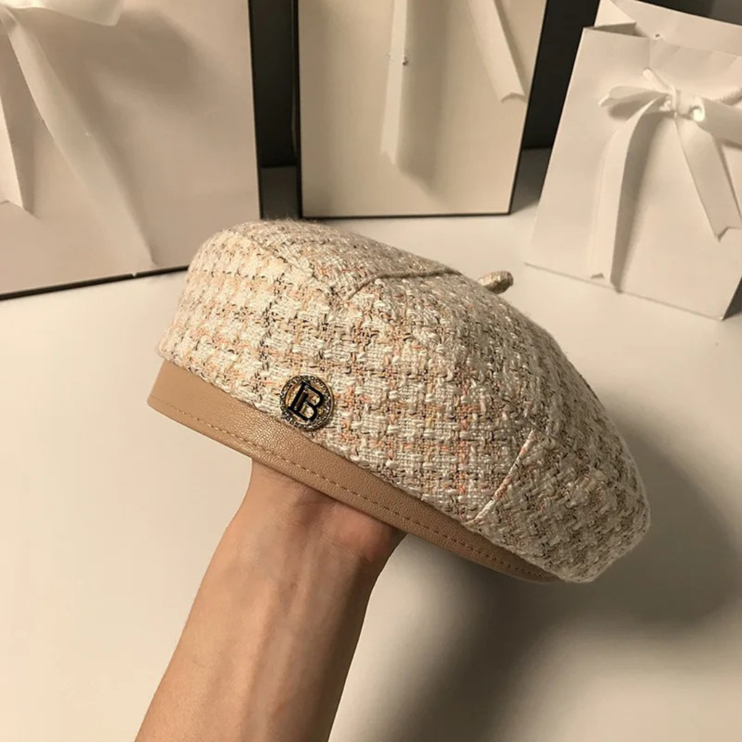 Retro årgang Kvinders Houndstooth Baskerhat | Forårskollektion - Creissa